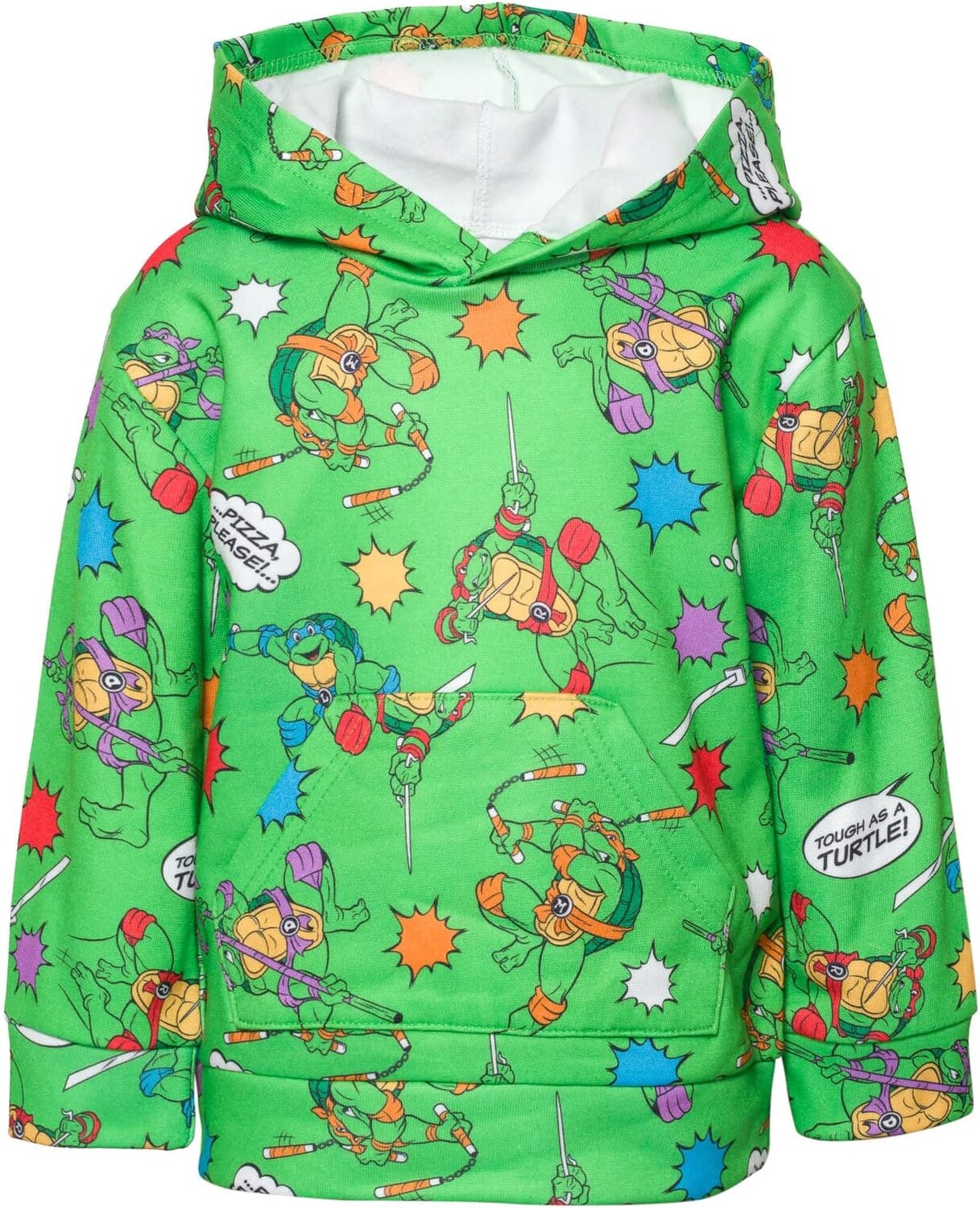 Детский флисовый костюм Teenage Mutant Ninja Turtles, Hoodie And Pants, 2 предмета, зеленый/серый — фото 3