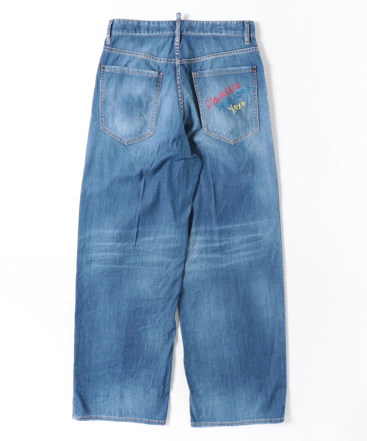 Джинсы свободного кроя Summer Lovers DSQUARED2, Синий — фото 2