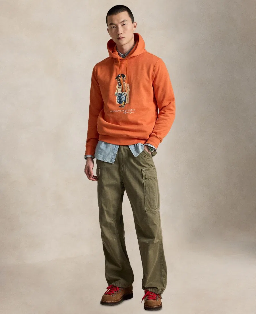Худи с длинным рукавом Polo Bear Polo Ralph Lauren, Solar Sky-Heritage Bear — фото 2