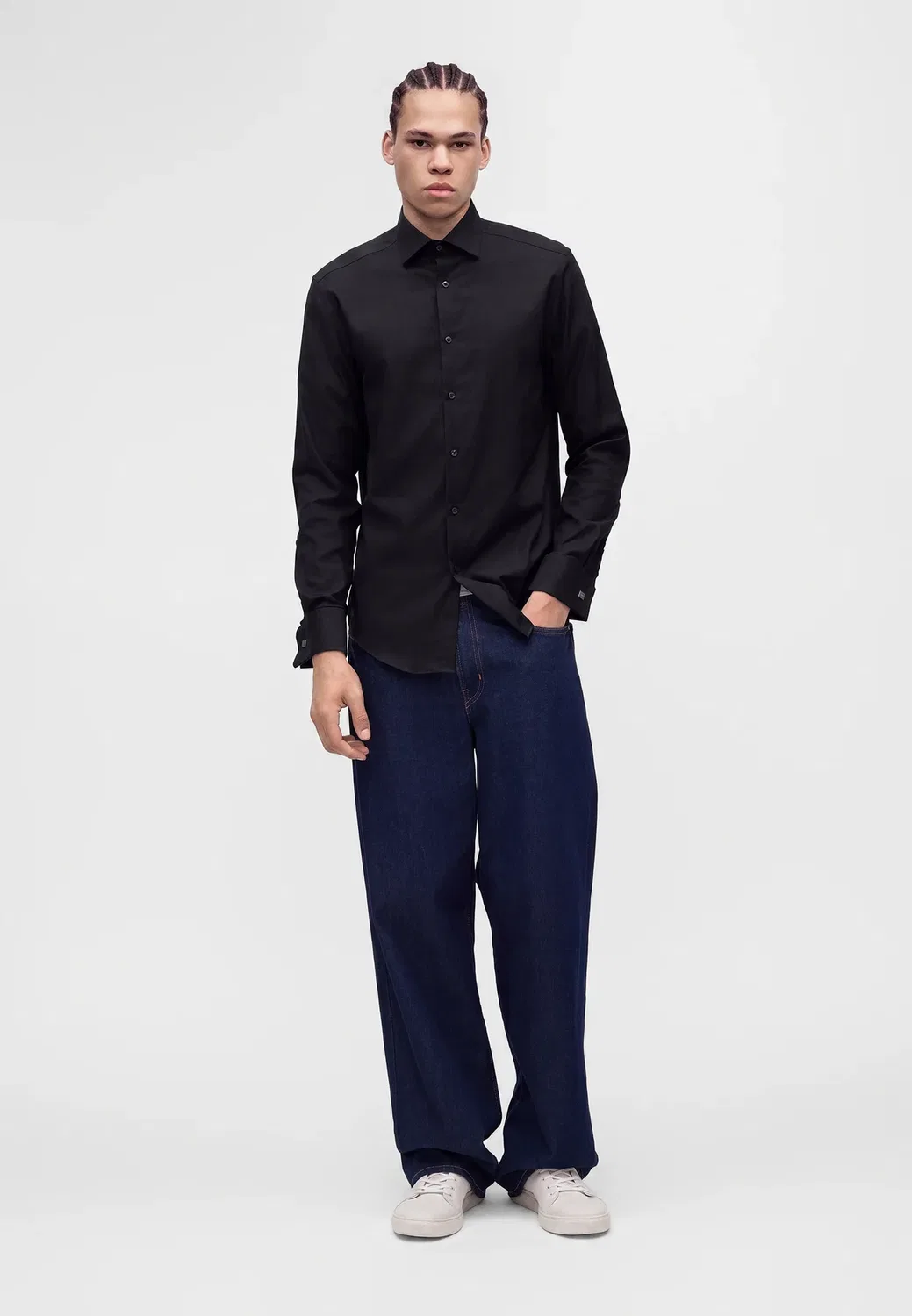 Повод - рубашка Calvin Klein, Black — фото 2