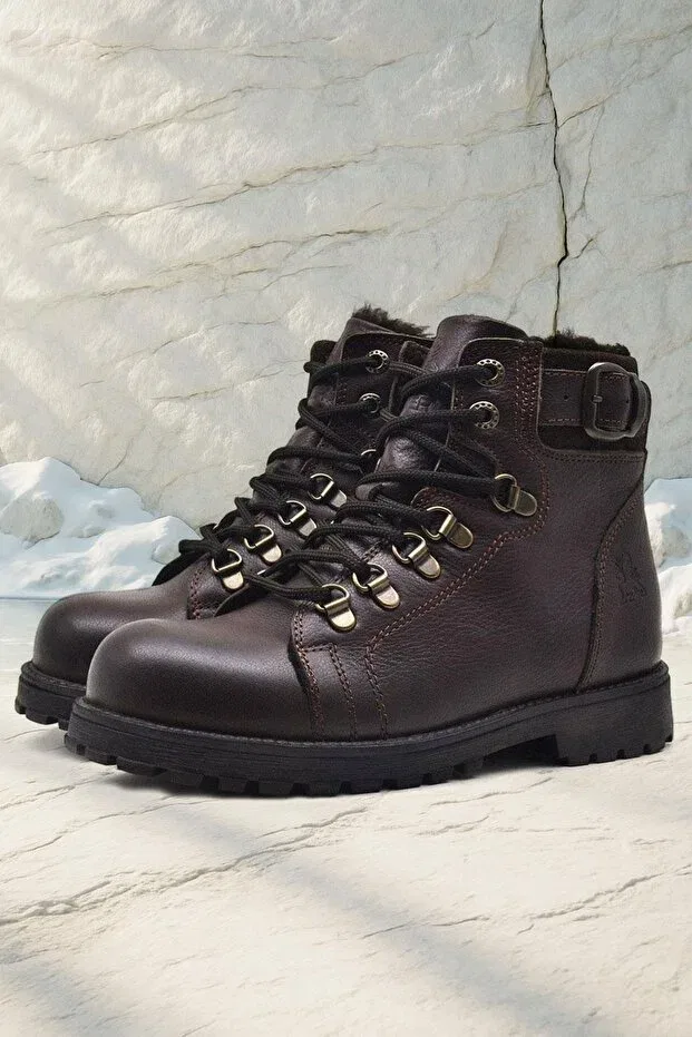 Детские ботинки для девочек кожаные Griffon Rakerplus, Brown