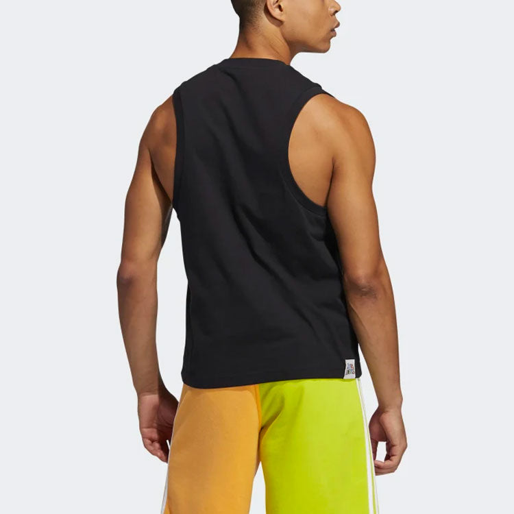 Жилет adidas originals Ptide Series Love Unites Tan Fluorescence Printing Sports Vest Couple Style Black — фото 4