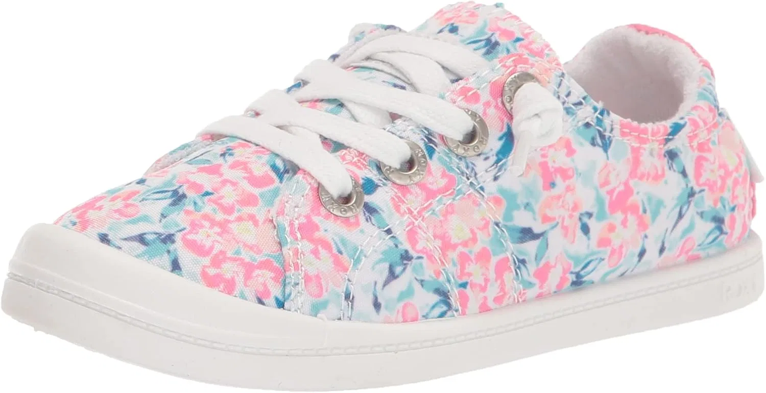 Детские кеды для девочек Roxy Rg Rory Slip on Sneaker, Blue/Pink Exc