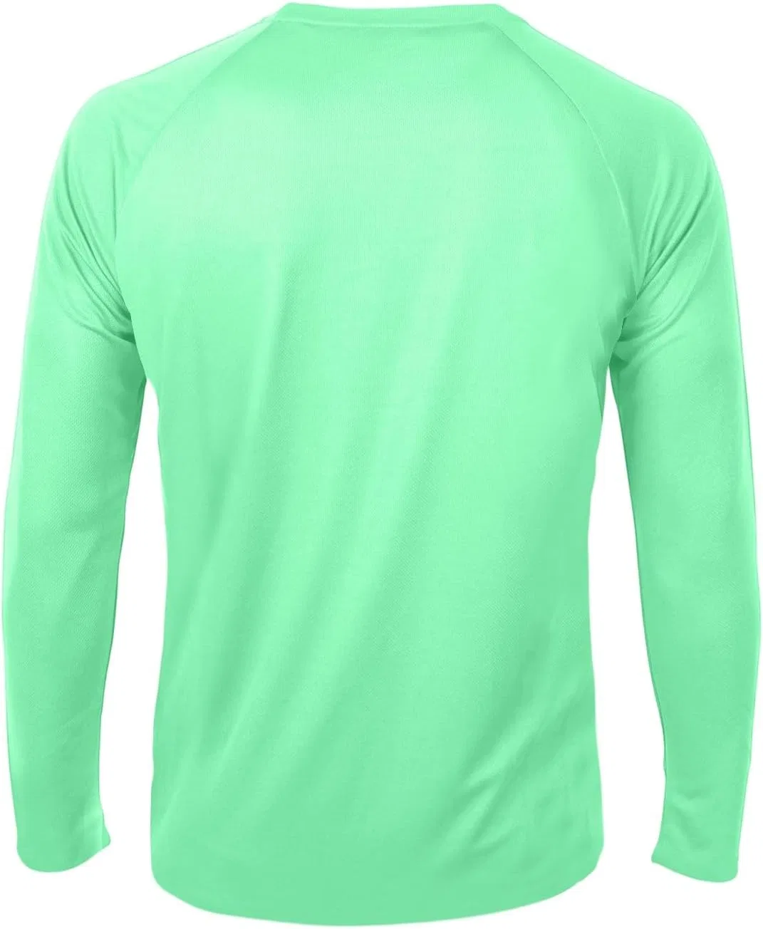 Мужская длинная футболка с круглым вырезом OMING, Light Green — фото 3