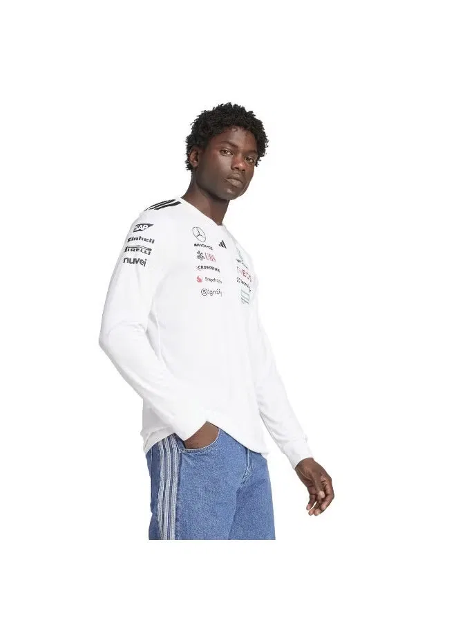 Лонгслив с длинным рукавом Mercedes - AMG Petronas Formula One Team Driver Jersey Adidas, белый — фото 4