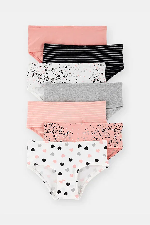 Детские трусы для девочек с принтом 7 штук Carter's, Multicolor