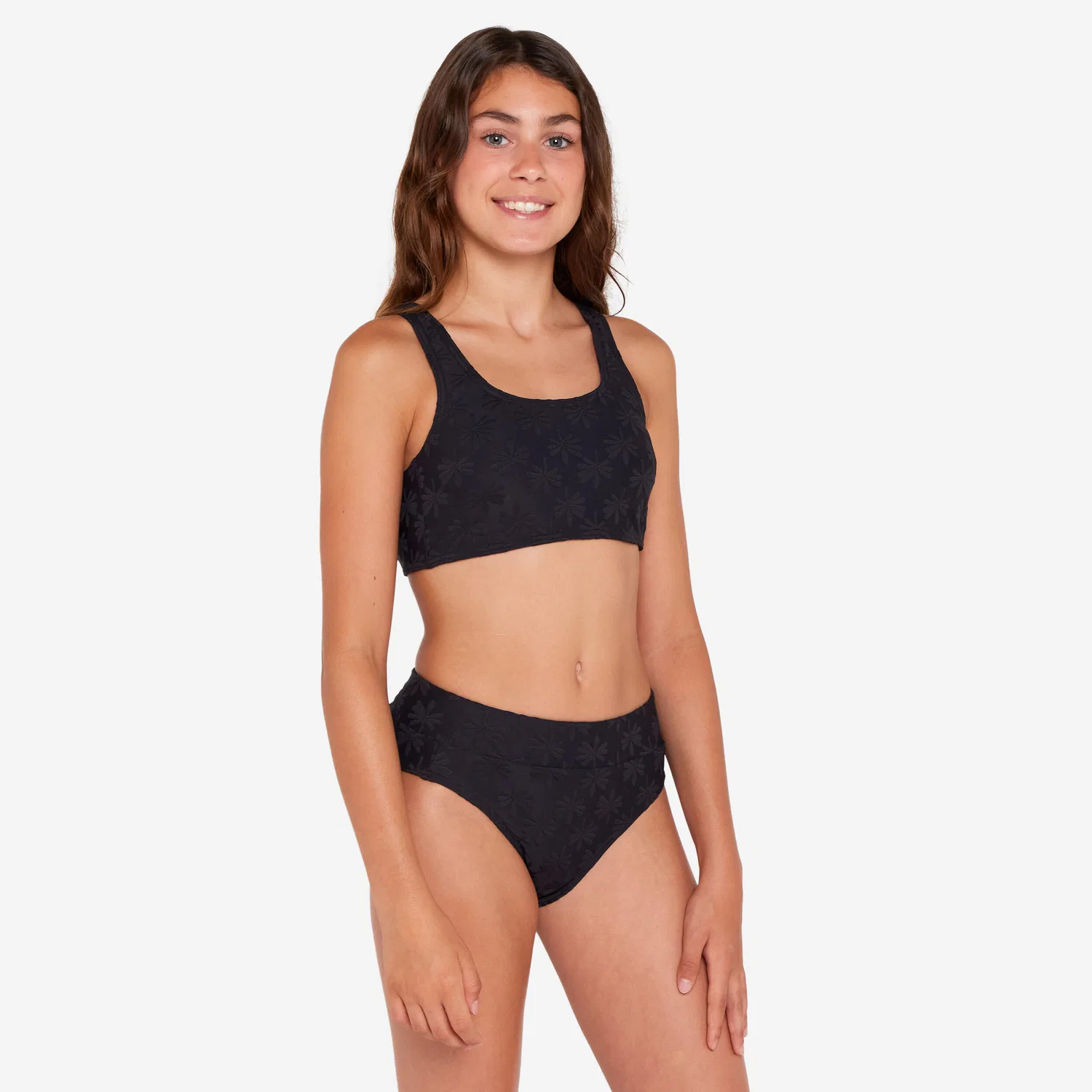 Детское бикини-комплект с принтом Lao Miami Decathlon, Rauchschwarz