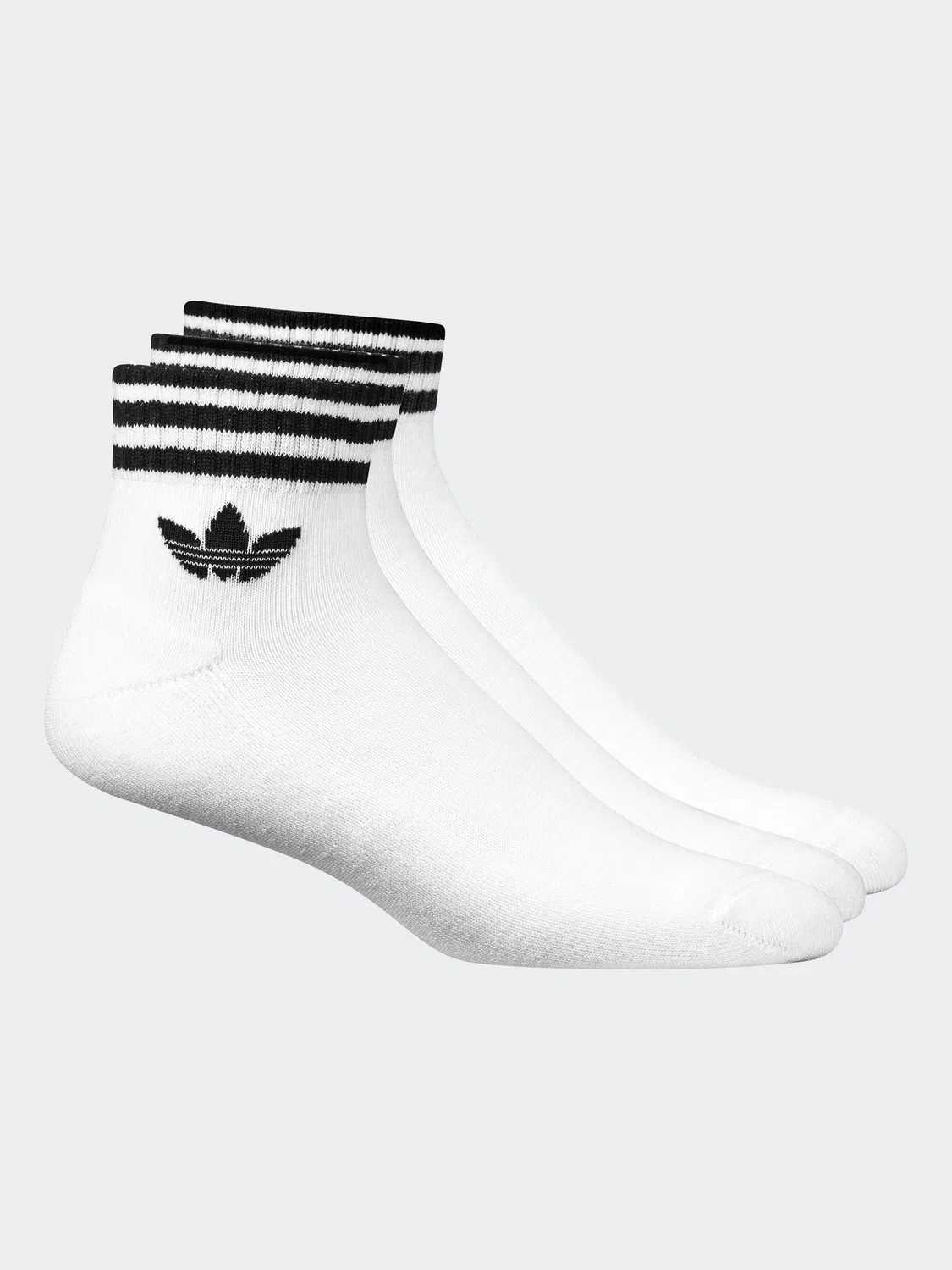 Носки, высокие, 3 пары, adidas Originals, белый — фото 2