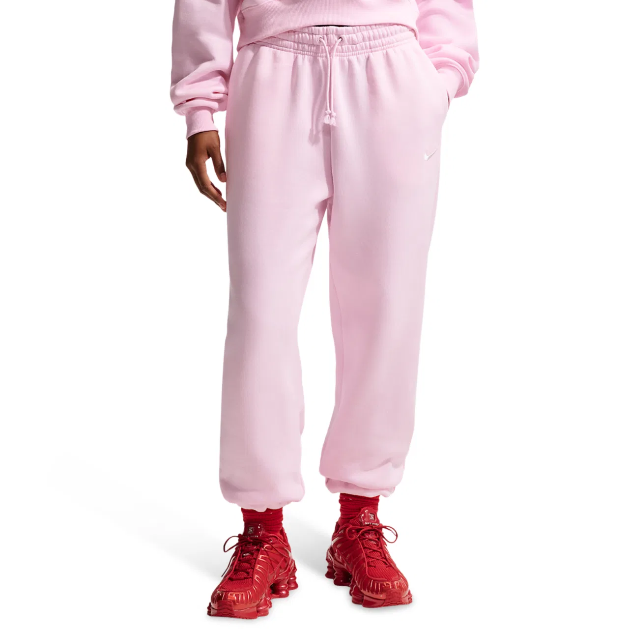 Женские брюки Phoenix HR OS Nike, цвет Sail/Pink Foam