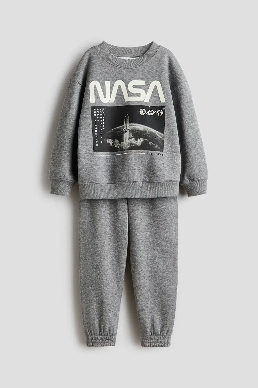 Комплект из двух предметов: толстовка и спортивные штаны H&M, Graumeliert/Nasa