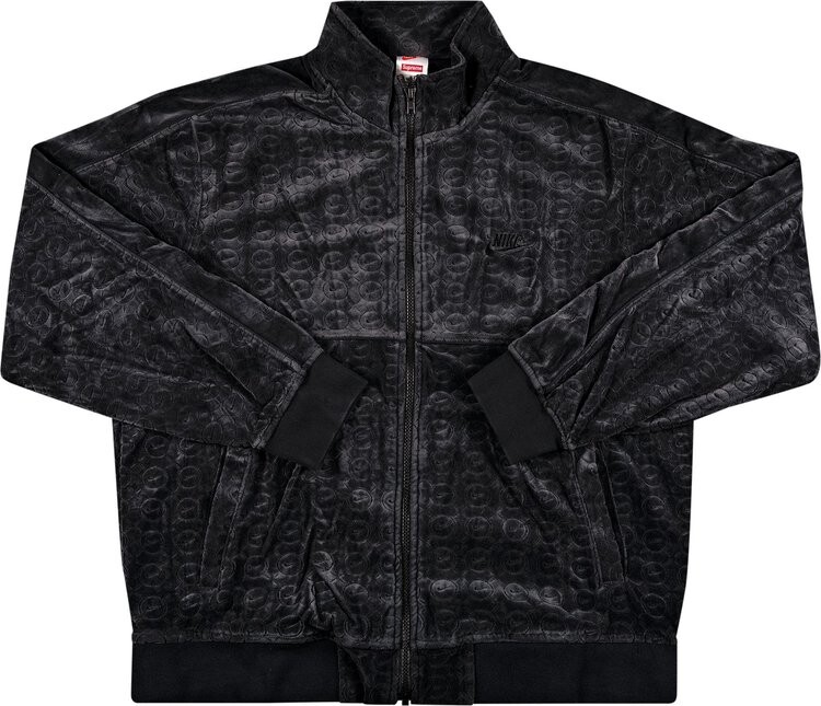 

Куртка Supreme x Nike Velour Track Jacket 'Black', черный