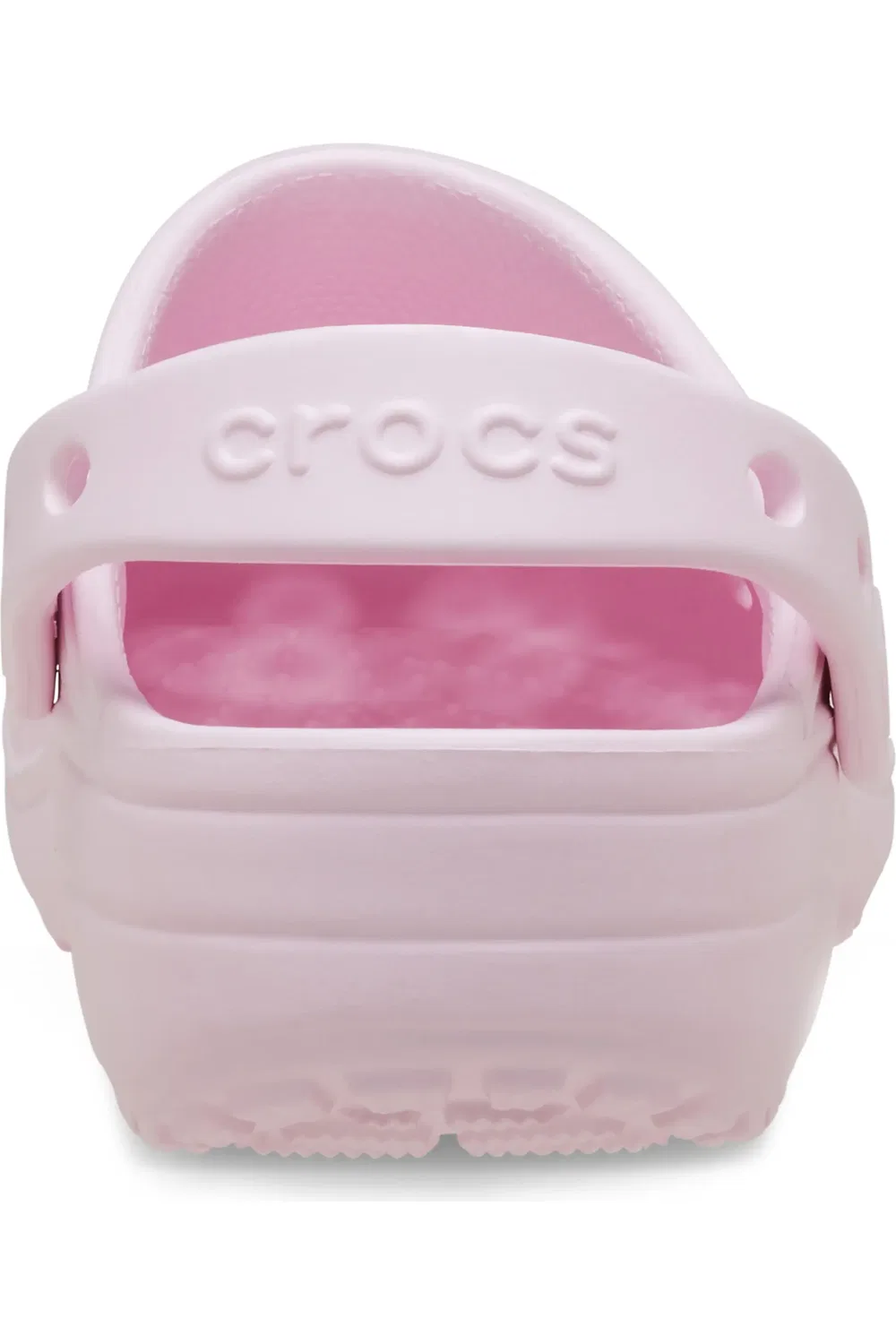 Детские сабо с цветочной перфорацией Classic Floral Cutout Clog CROCS, Pink Milk — фото 4