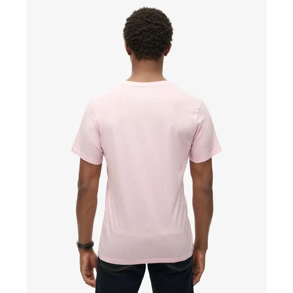 Женская хлопковая футболка Superdry, Rosa — фото 3