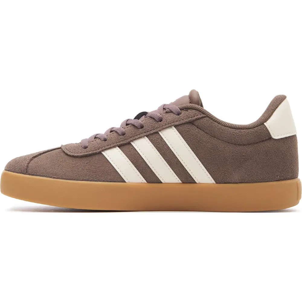 Детские кроссовки VL Court 3.0 Adidas, Brown/White/Gum — фото 3