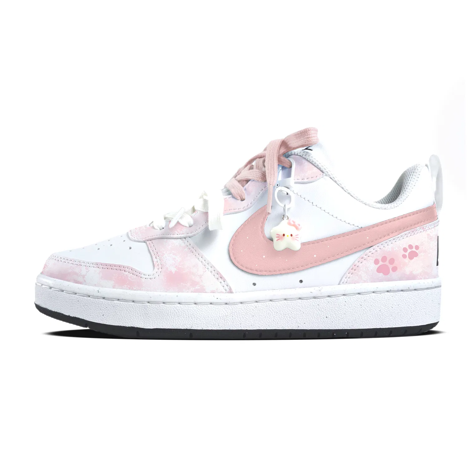 Детские кроссовки для скейтбординга с принтом, Court Borough, Nike, Light Yellow — фото 3
