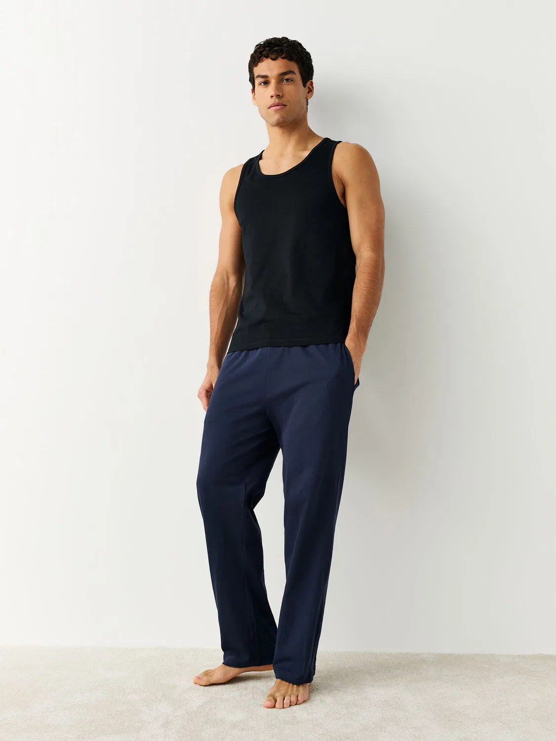 Майка Slim Fit из 100% хлопка 2 шт Next, черный — фото 3