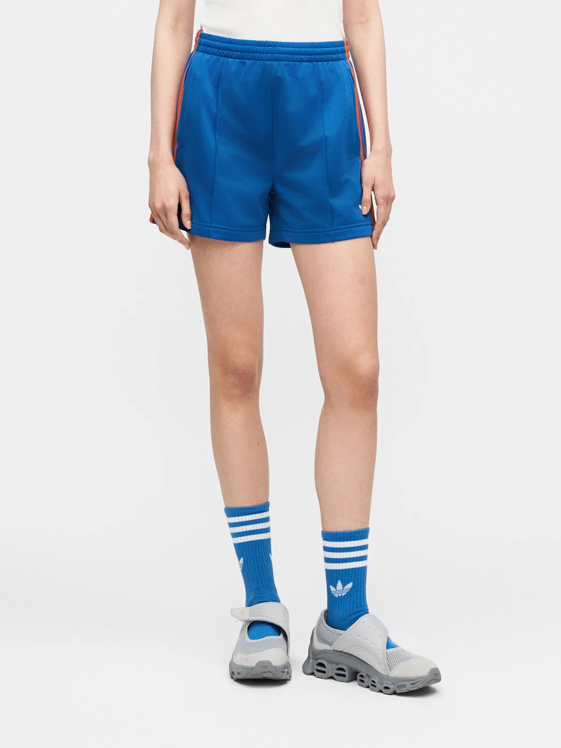 Шорты Adidas Originals свободного кроя Firebird Classic темно-синего цвета — фото 2
