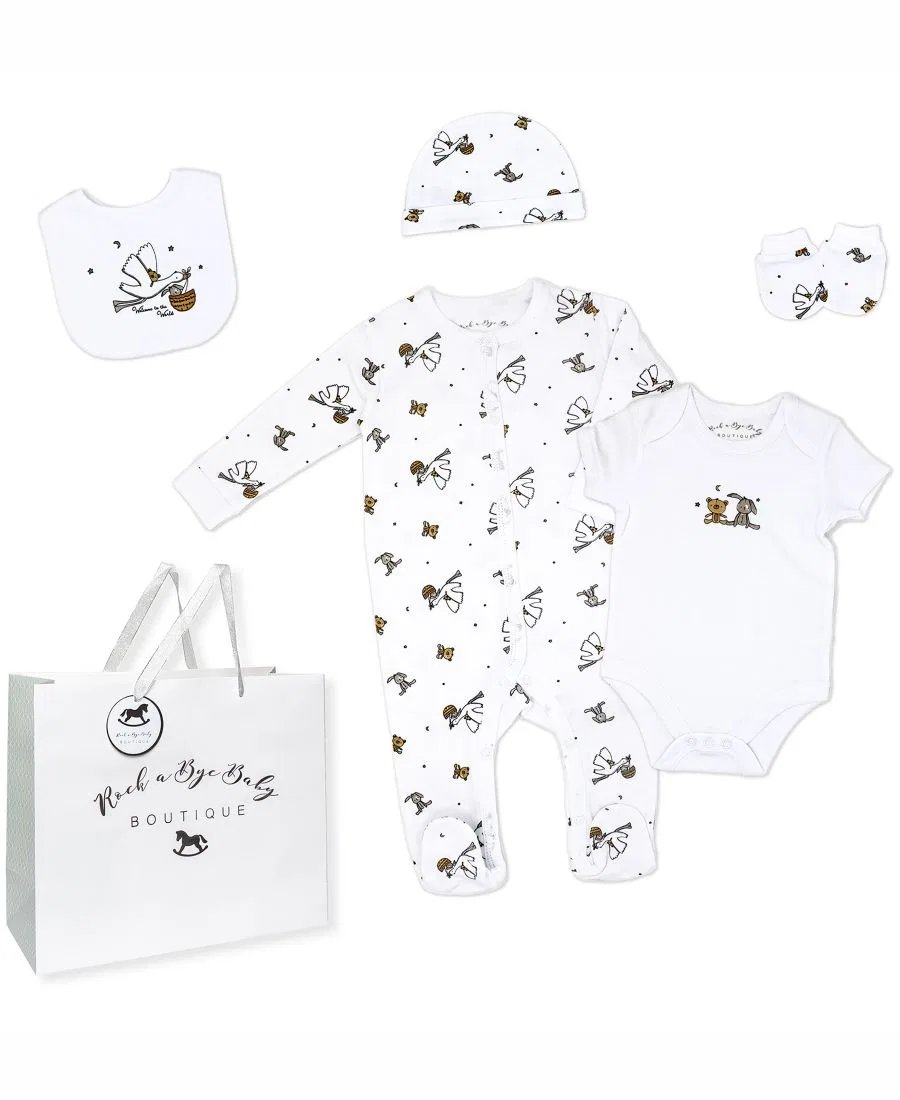 Комплект боди, слипа и аксессуаров Busy Stork Rock-A-Bye Baby Boutique, Busy Stork