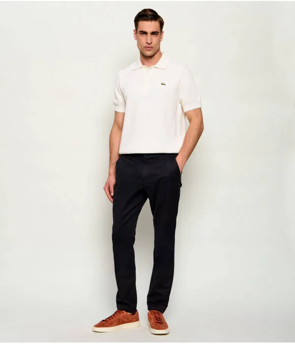 Мужское поло классического кроя Lacoste, Écru — фото 2