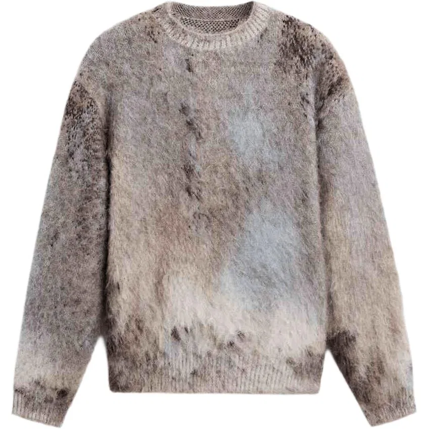 Мужской свитер с длинным рукавом New Year FW24 Knitwear ZARA, Dark Taupe