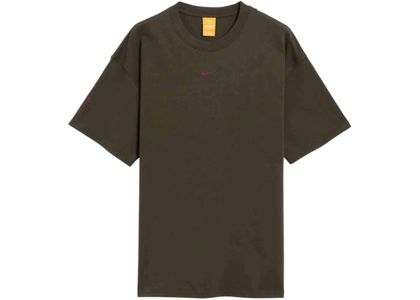 Мужская футболка с длинным рукавом T-shirt Nike, Cargo Khaki/Team Red