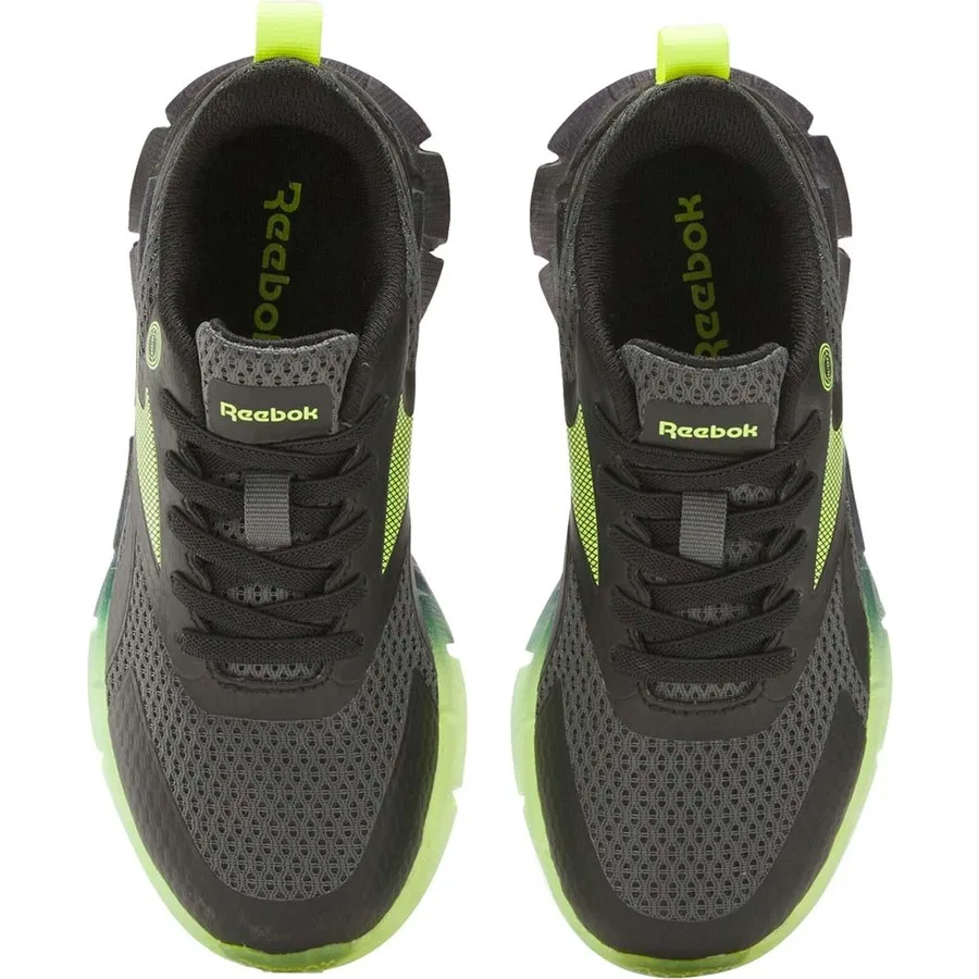 Детские кроссовки с эластичной шнуровкой Zıg N' Glow Elastic Lace Reebok, Черно-серый — фото 4