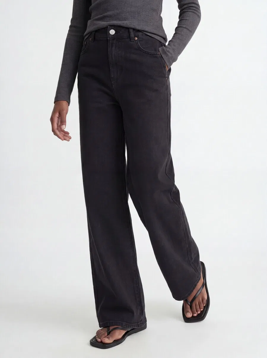 Джинсы JJXX Wide leg Jeans 'JXTokyo' из черного денима — фото 2