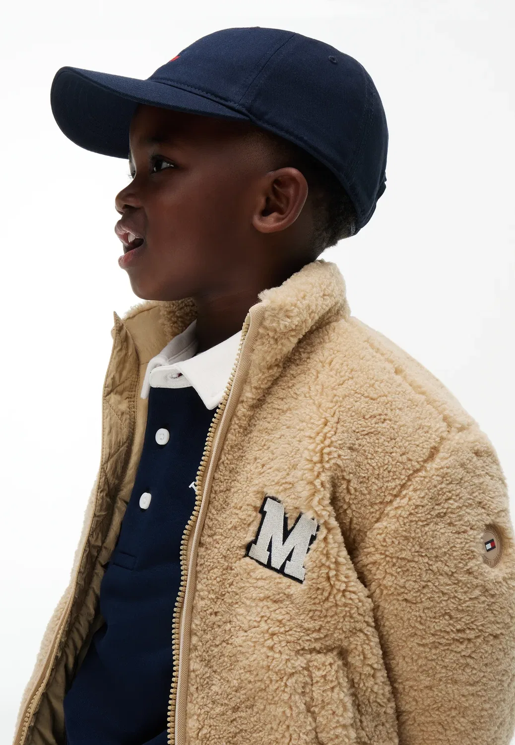 Куртка Lu "тедди" - флисовая куртка Tommy Hilfiger, Gentle Gold — фото 2