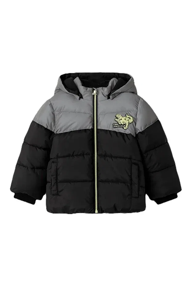 Детское для девочек пальто с кружевным воротником Name It, Black