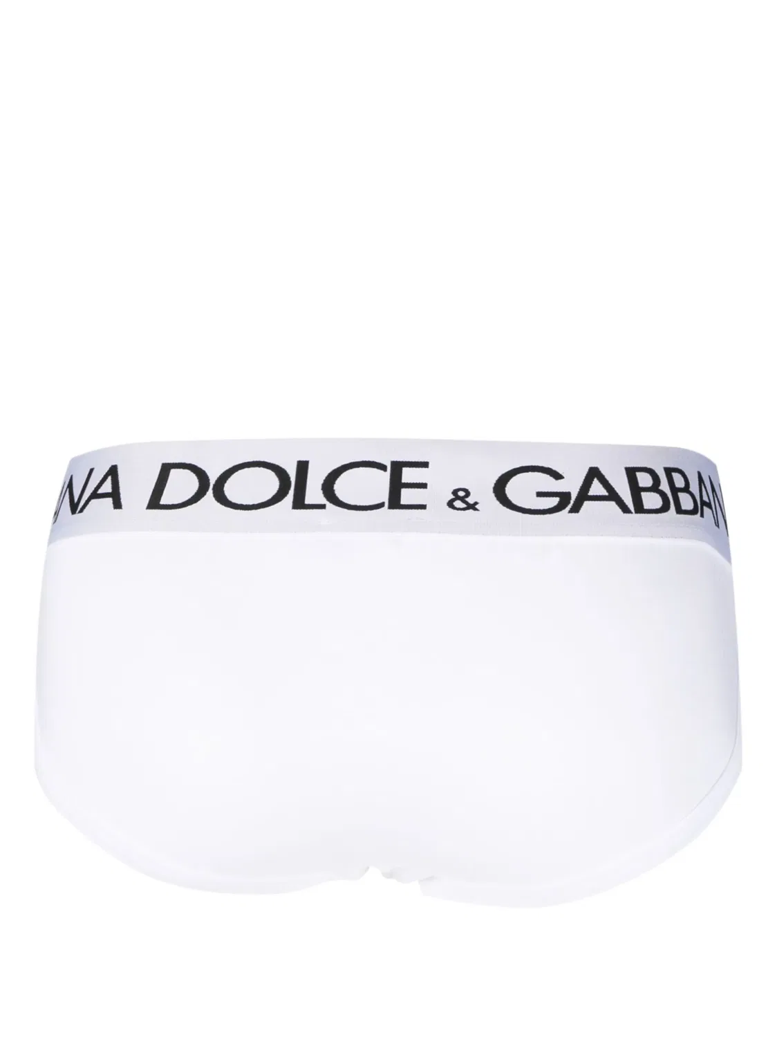 Трусы с Логотипом на Резинке Dolce & Gabbana, оптический белый/черный — фото 2