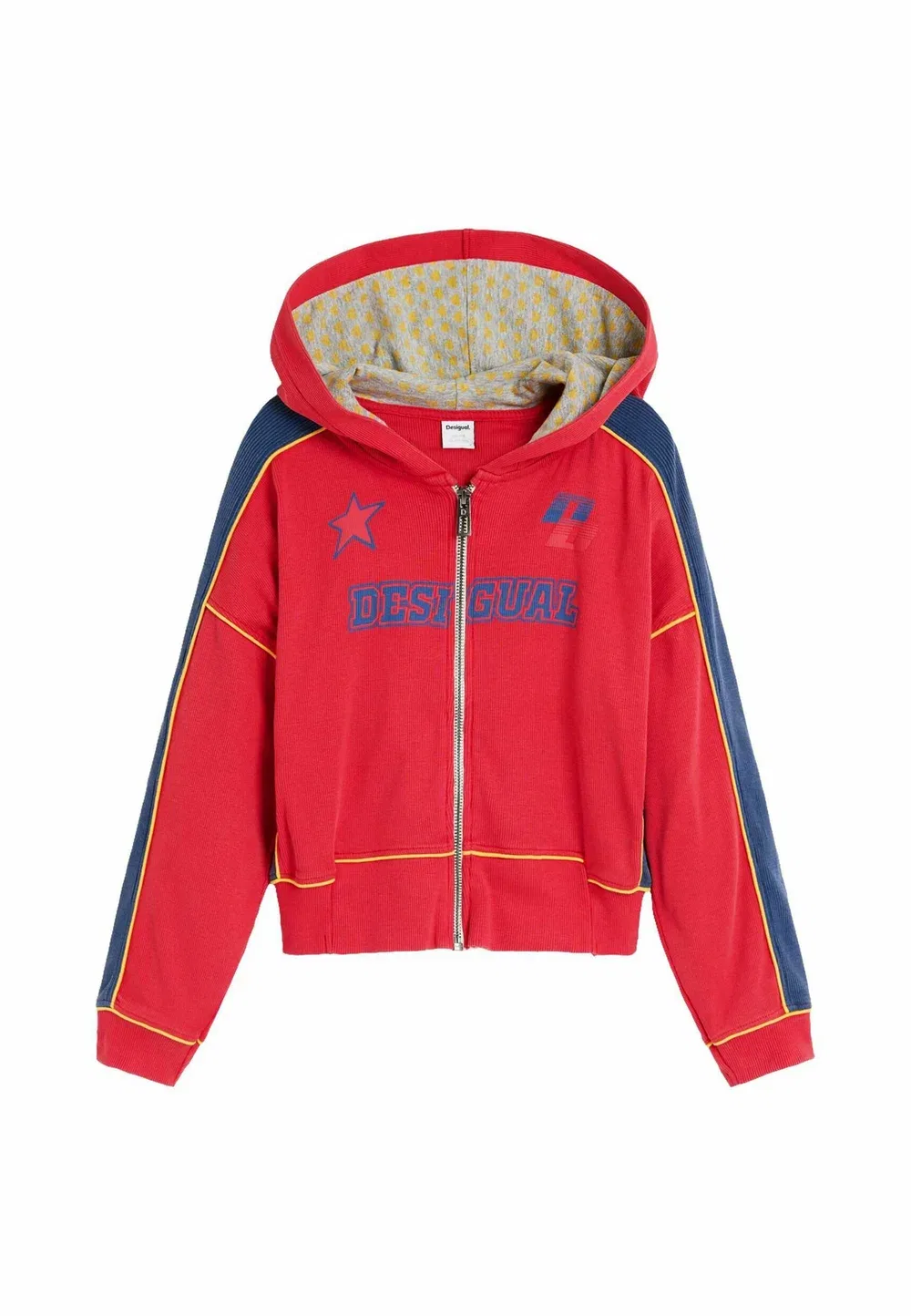 Толстовка с застежкой-молнией - свитшот на молнии Desigual, Blue — фото 2