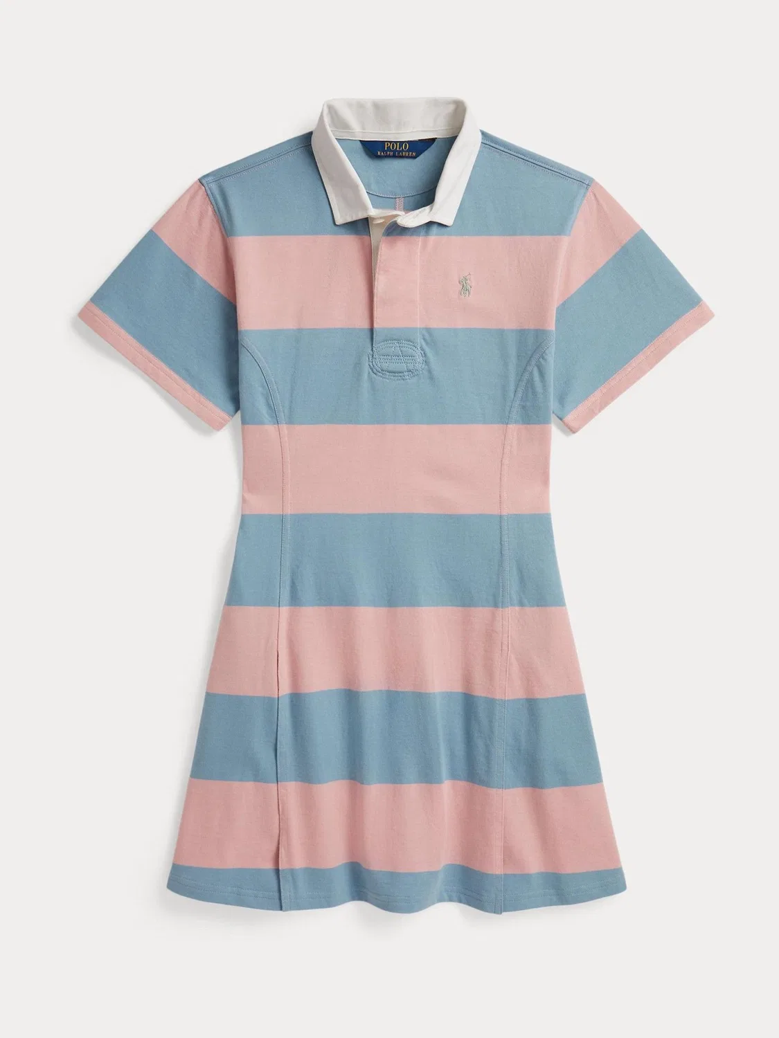 Платье в полоску Rugby Polo Ralph Lauren, розовый
