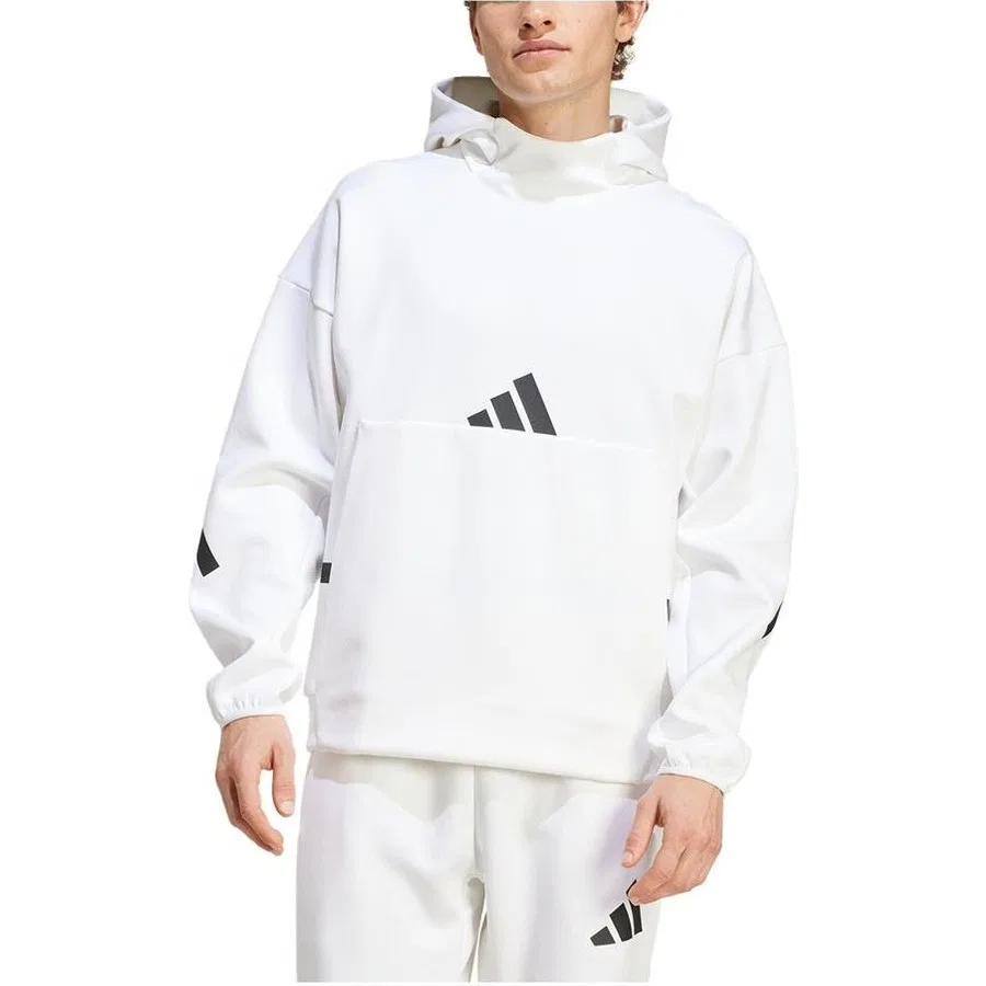 Мужской свитшот с капюшоном M Z.N.E. HD adidas, Белый — фото 3