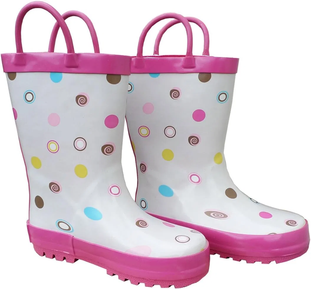 Детские резиновые сапоги для девочек Foxfire, White Polka Dots