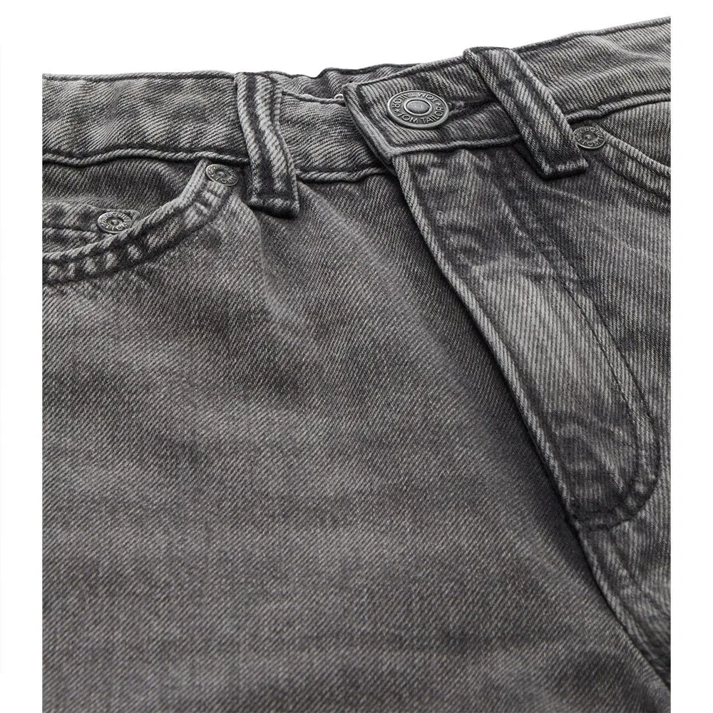 Детские джинсы для девочек с широкой штаниной Tom tailor 1041068, Grey — фото 3