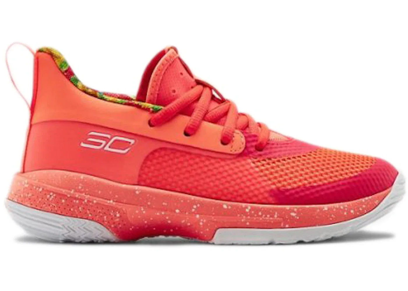 Детские кроссовки для баскетбола Under Armour Curry 7 Sour Patch Kids Peach, Peach Plasma/White