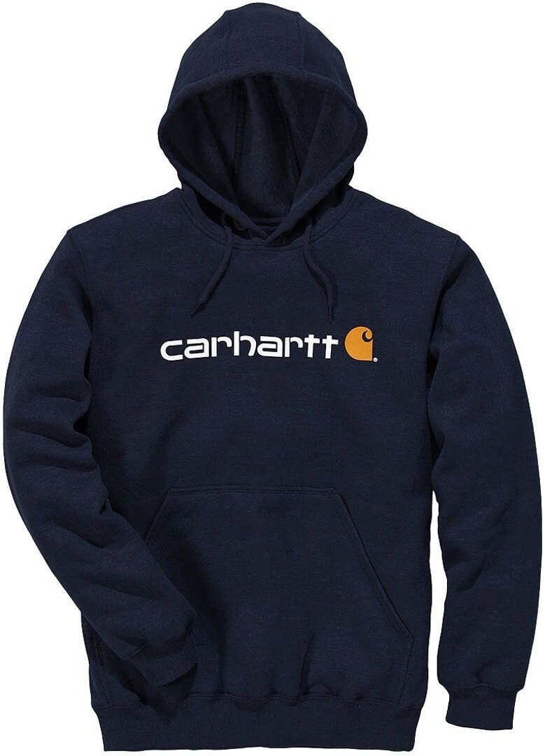 

Толстовка Carhartt Signature Logo Midweight, темно-синий