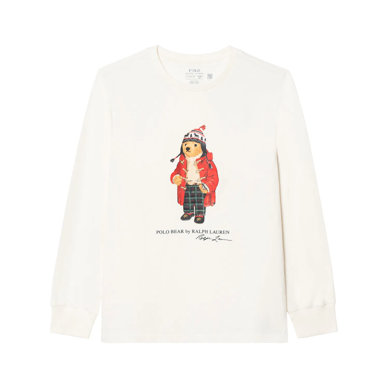Детская футболка с принтом Polo Bear Polo Ralph Lauren, White