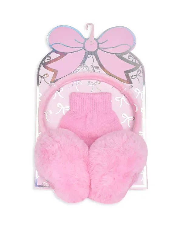 Детский комплект из наушников и перчаток с принтом вишни Omg Accessories, Cotton Candy — фото 2