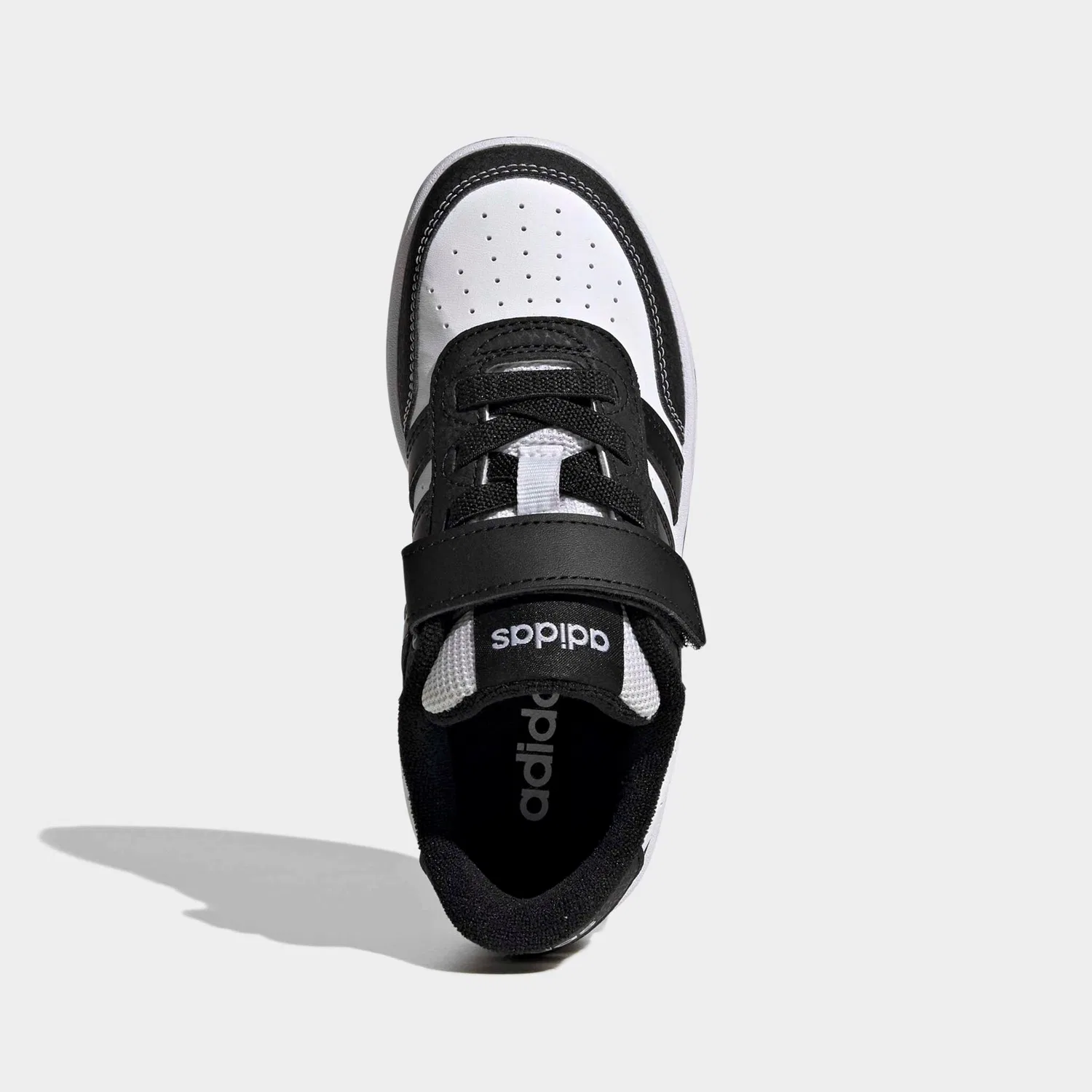 Детские кроссовки с ремешком-липучкой Adidas Sportswear, Cloud White/Core Black/Ftwr White — фото 4