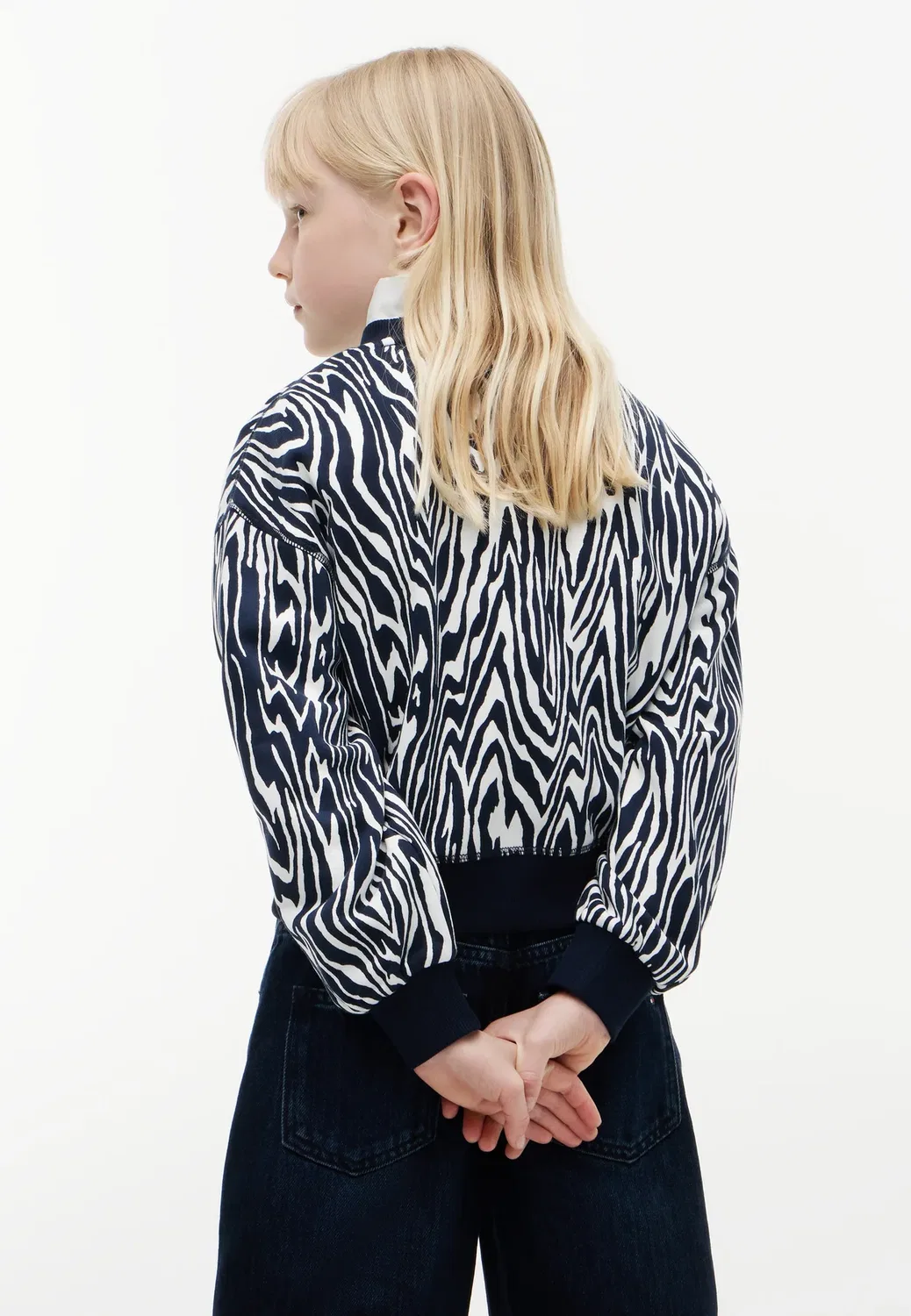 Толстовка с изображением флага наследия - толстовка Tommy Hilfiger, Blue Allover Print — фото 3