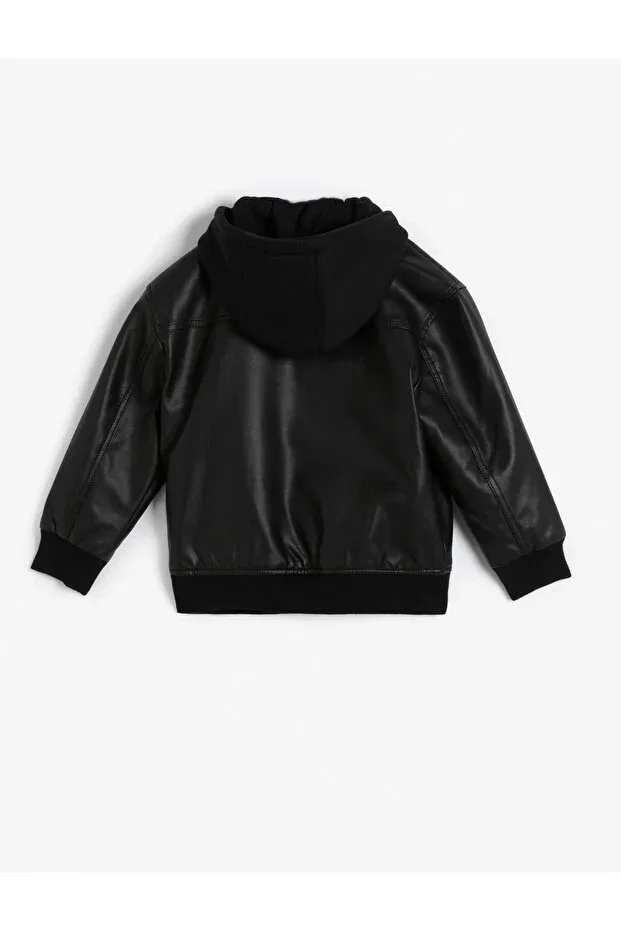 Детская куртка для девочек с капюшоном Koton, Black — фото 3