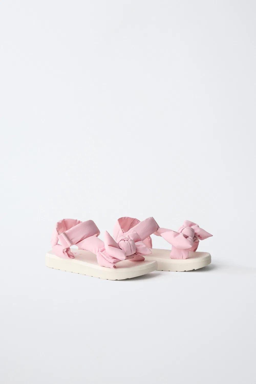 Сандалии с мягким бантом ZARA, Pink — фото 2