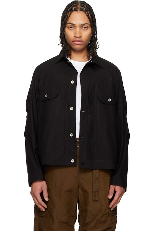 

Хлопковая куртка для пишущей машинки Sacai, черный