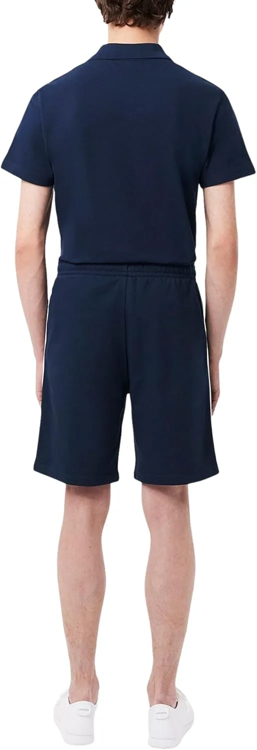 Шорты Lacoste Men's Logo Trim из хлопкового флиса, синий — фото 3