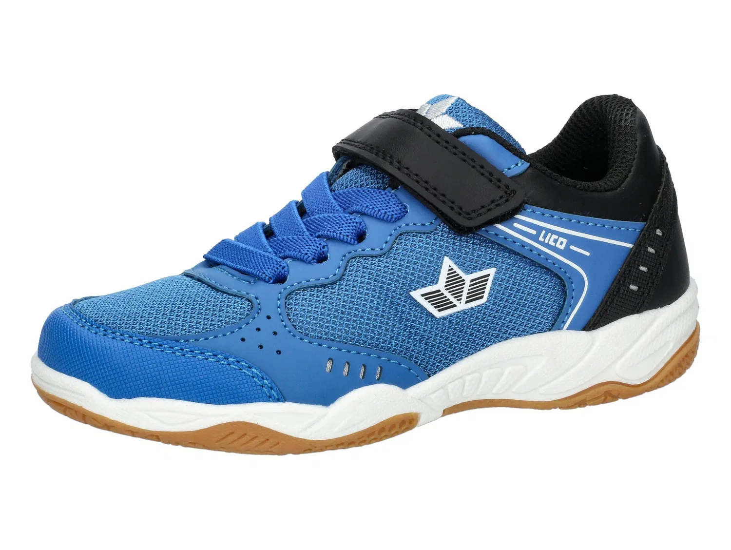 Детские кроссовки для мальчиков с липучкой Lico Speed Indoor VS, Blau