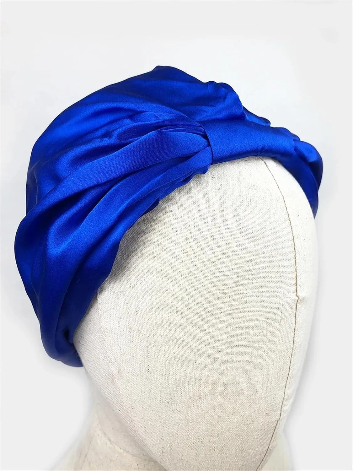 Шапочка для сна Silk Night Sleep Cap, DYYEUAVT, Синий — фото 4