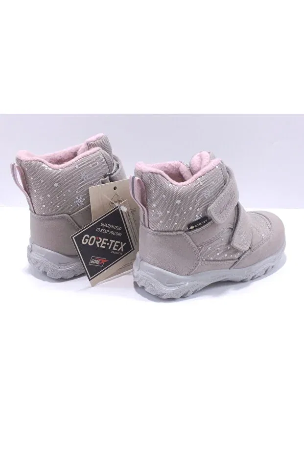 Детские ботинки для девочек водостойкие с принтом Superfit, Beige — фото 4