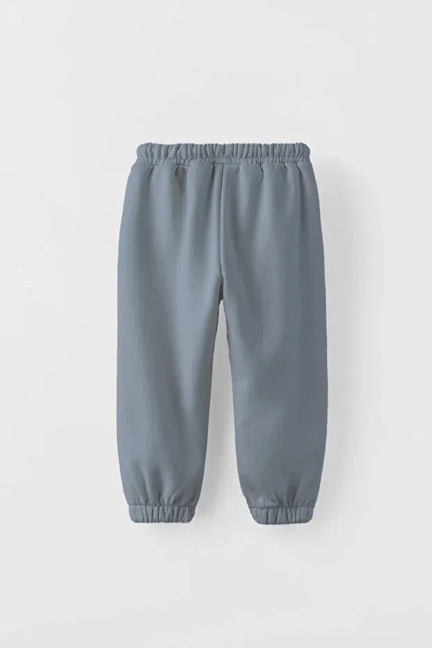 Детские спортивные штаны для девочек хлопковые с карманами Basics Hepbaby, Gray — фото 2