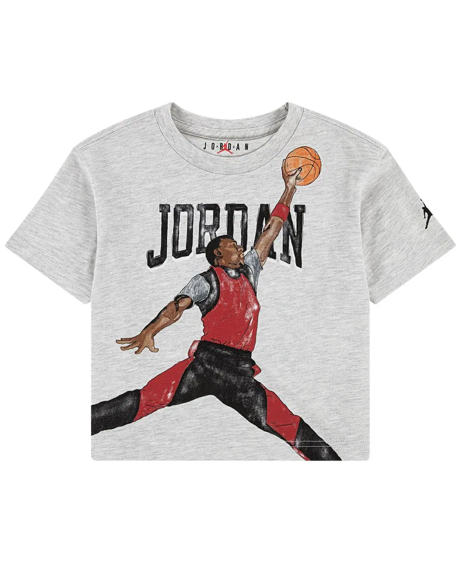 Детская футболка с принтом Michael Jordan Jordan, Gray Heather
